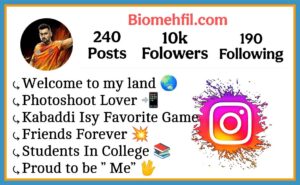 Kabaddi Lover Bio For Instagram