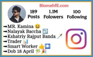 क्षत्रिय Rajput Bio For Instagram
