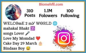 Mahakal Bio For Instagram