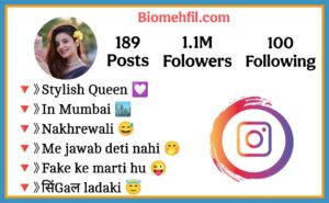 Stylish Bio For Instagram For Girls
