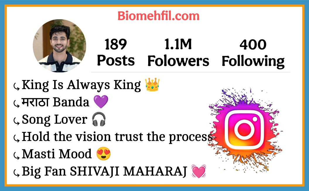 Instagram Bio In Marathi For Boys