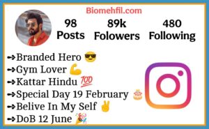 kattar Hindu Bio For Instagram