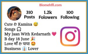 Cute Love Bio For Instagram