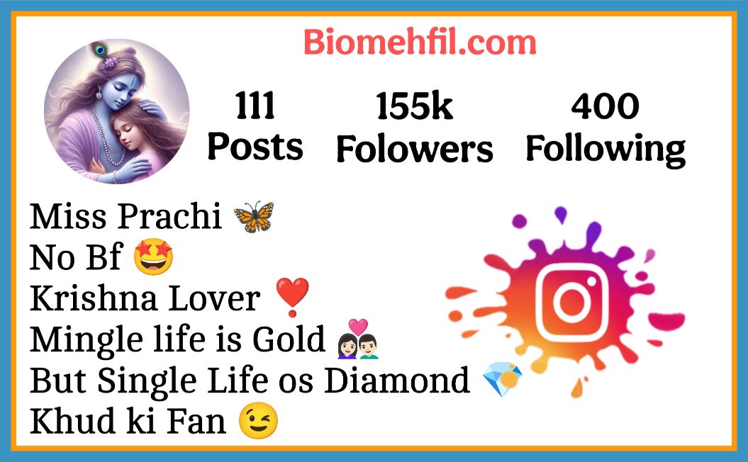 Krishna Bio For Instagram For Girls 