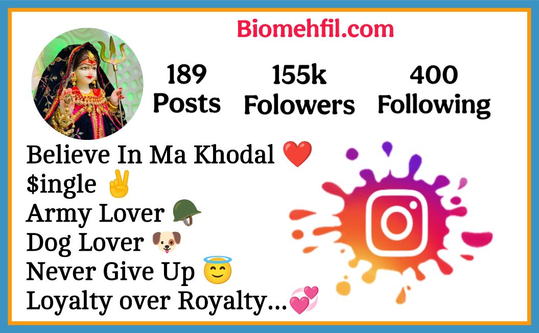 Instagram Bio Ma Khodal